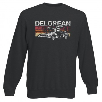 Sudadera Sin Capucha DeLorean Retro V2