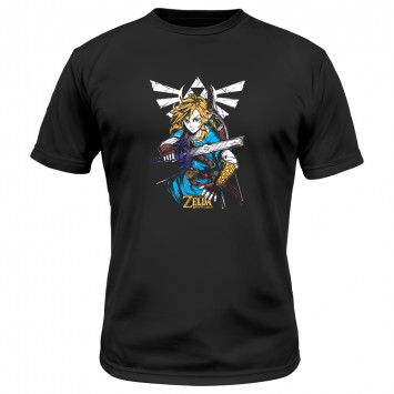 Camiseta Niño Link of The Wild Full Color Zelda