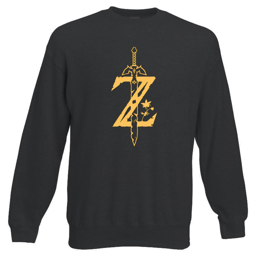 Sudadera sin capucha Logo Zelda de alta calidad