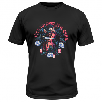 Camiseta Miércoles Addams La Vida es Demasiado Corta