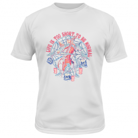 Camiseta Miércoles Addams La Vida es Demasiado Corta Niño